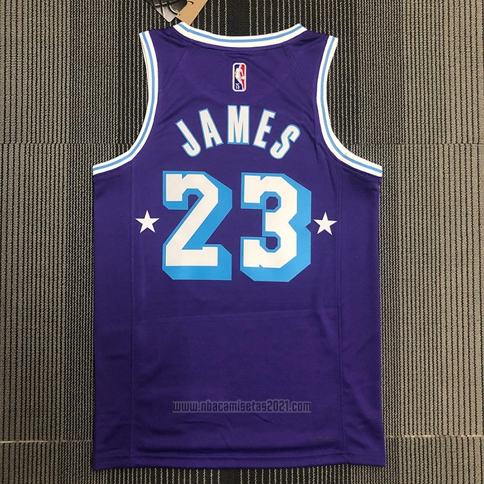 Camiseta Los Angeles Lakers Kobe Bryant #23 Ciudad Edition 2021-22 Violeta